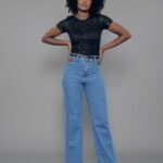 Blusa Feminina Manga Curta Decote Redondo CI.163.0001 - Preto-023718, PP