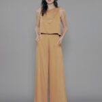 Calça Feminina Cintura Alta com Bolso Faca CL.163.0001 - Caramelo-083861, 34
