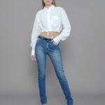 Calça Feminina Cintura Média 30326 - Estonado Azul Escuro-034070, 34