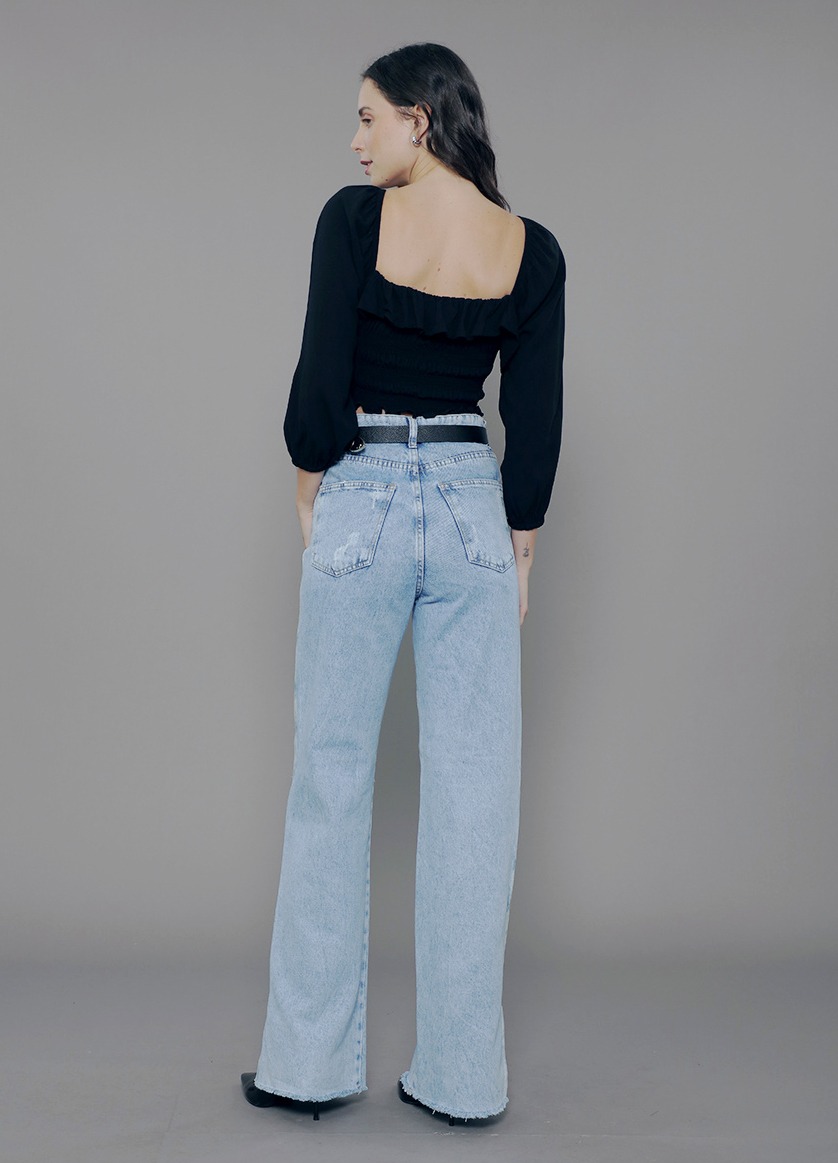 CL.163.0101-Calça Wide Leg em Jeans-Estonado com Puídos Azul Médio-CL.163.0101_034072_04