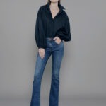 Calça Feminina Cintura Média 30335 - Estonado Azul Escuro-034070, 34