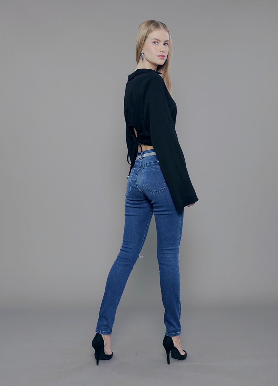 CL.170.0049-Calça Skinny em Jeans-Estonado com Puídos Azul Escuro-CL.170.0049_034071_04