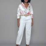 Camisa Feminina Manga Longa CM.163.0016 - Estampado Rosê-160654, PP