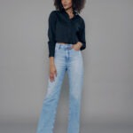 Camisa Feminina Manga Longa CM.163.0024 - Preto-023748, P