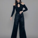 Body Feminino Manga Longa Gola Alta MO.162.0005 - Preto-020001, P