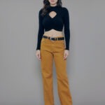 Top Feminino Manga Longa Gola Alta TP.162.0036 - Preto-020001, P