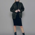 Vestido Feminino Manga 3/4 Gola Alta VE.162.0075 - Preto-020001, P