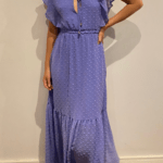 Vestido Feminino Manga Curta Decote V VE.163.0016 - Lilás-033733, PP