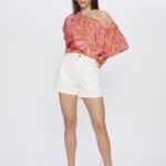 Short Feminino Clouchard Cintura Alta com Elástico 30394 - Off White-000270, 36
