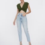 Blusa Feminina Transpassada Muscle BL.162.0032 - Verde, PP