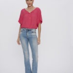 Blusa Feminina Manga 3/4 com Vista BL.163.0045 - Pink, PP