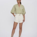 Short Feminino Confort Cintura Média 30401 - Off White-000270, 36