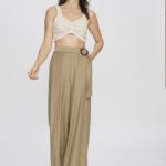 Top Feminino Cropped Decote Princesa 30472 - Areia-000729, P