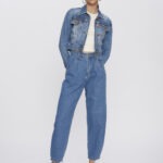 Jaqueta Feminina Cropped Slim 30461 - Estonado Azul Escuro-LAV-009, P