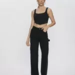 Top Feminino Cropped Corselet De Alça 30474 - Preto-00050, P